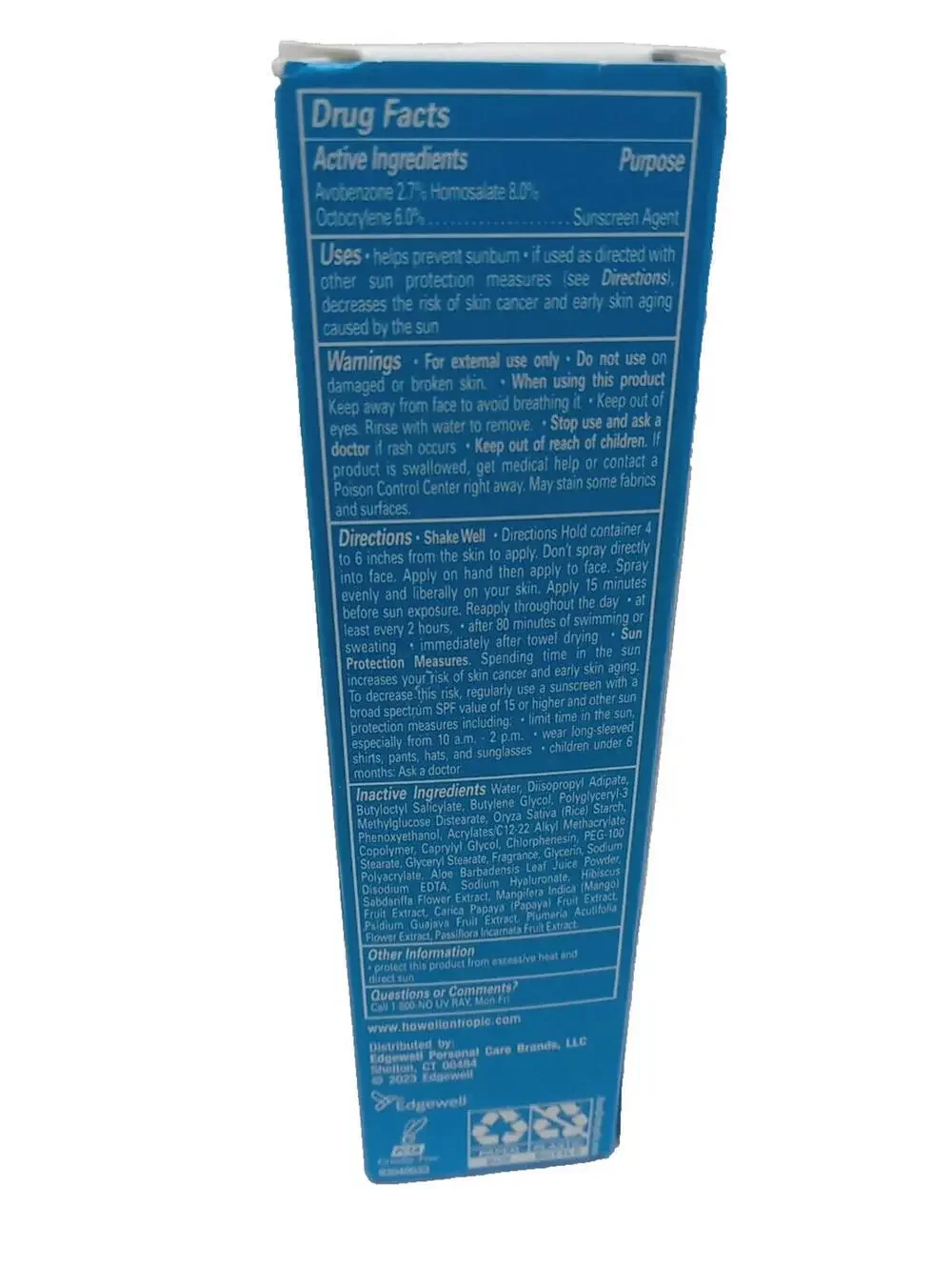 Hawaiian Tropic Weightless Hydration SPF 30 Water Sunscreen Face Mist 2.1oz 4/27